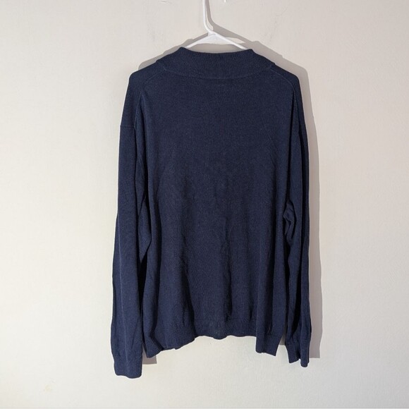 Vineyard Vines Navy Half-Zip Sweater Men's Size XXL - Picture 4 of 6